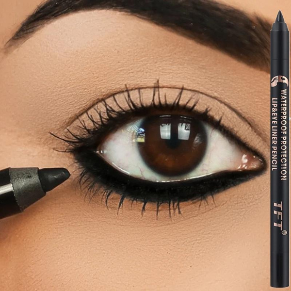 Waterproof Eyeliner Pen Smooth Matte Black Brown Gel Eye Liner Pen Long 