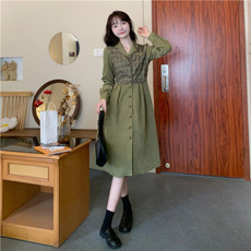 woman fashion, plaid, office dress, Plaid Dress