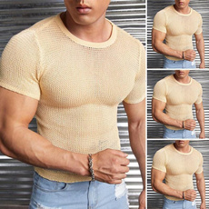 knitted, Shorts, musclemen, solidcolortop