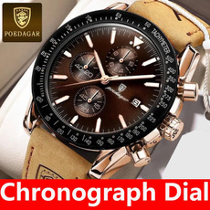 Chronograph, Box, quartz, chronographwatch