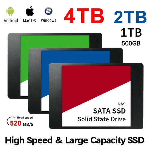 4TB/2TB/1TB/500GB SSD Hdd 2.5 SATA3 SSD 1tb Hard Disk Drive 