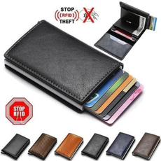 carbonfibercase, leather wallet, shortwallet, Men