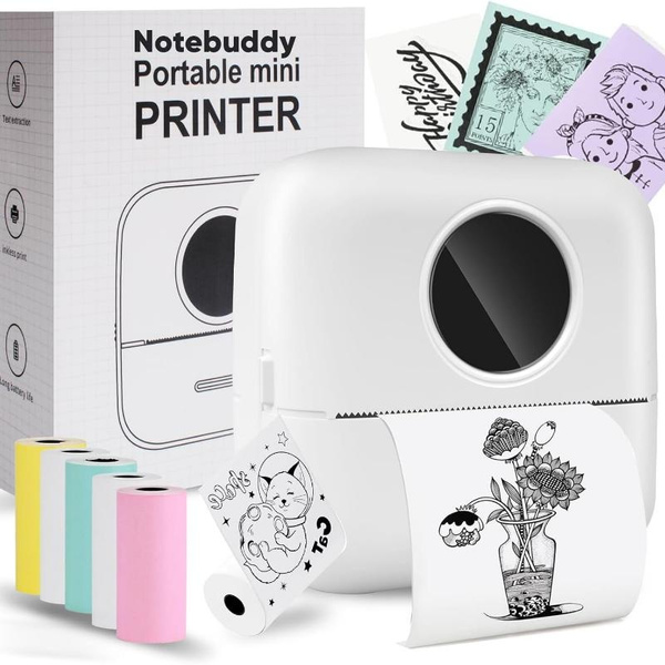 Mini Portable Printer,Mini Sticker Printer Bluetooth-compatible Smart ...