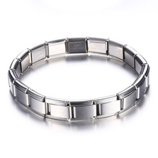 Steel, Charm Bracelet, Stainless, Jewelry