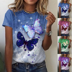 blouse, butterfly, Plus Size, elegantblouse
