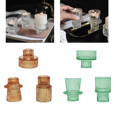glasscandleholder, Candleholders, インテリア, Glass