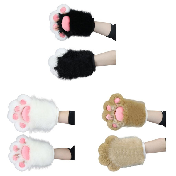 Oversized Cat Paw Handmade Animal Furry Kitten Gloves Fursuit for Masquerade COSPLAY Cat Paw