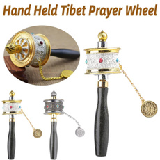 tibetanmantrawheel, doublebearingwheel, handheldprayerwheel, auspiciousbuddhistwheel