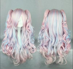 Blues, pink, Cosplay, Curly