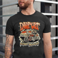 Funny, Fashion, skull, motorcycleshirt