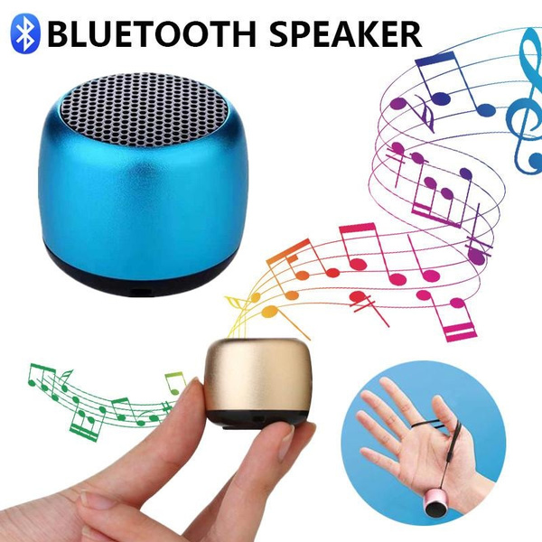 Pairable Mini Bluetooth Speaker Metal Bass Bluetooth Subwoofer Portable ...