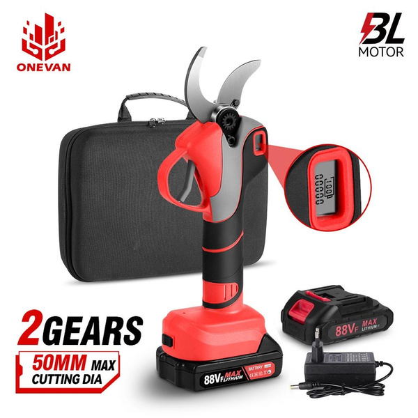 ONEVAN® Cordless Pruning Shears Brushless Pruner Shear Efficient Fruit