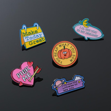 wordbrooch, letterbadge, life quotes, Pins