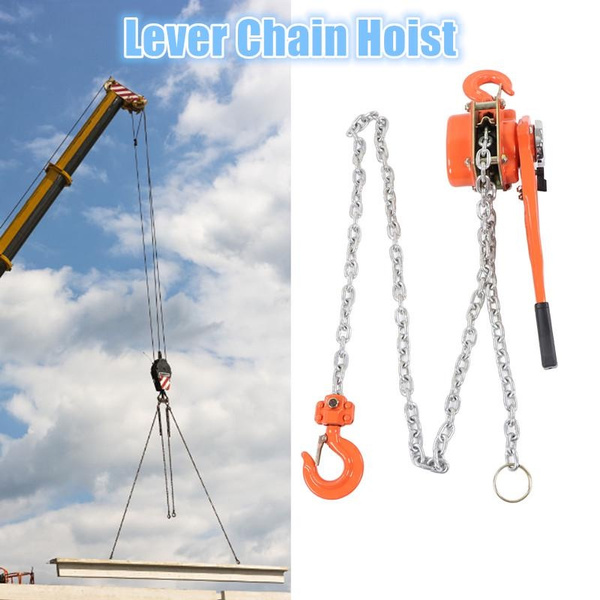 Manueller Hebel-Kettenzug 1,5 Tonnen / 3300 Lbs, 2,5 M Kette – Ratsche Kettenblock Für Baustelle, Transport & Montage