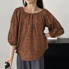 blouse, Women, Plus Size, Floral print