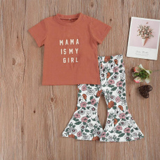 bellbottomed, Baby Girl, Flowers, kids clothes