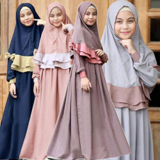 kids clothes, eidmubarak, musilmhijab, girls clothing set