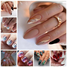 nail decoration, wearablefakenail, Medium, nail tips