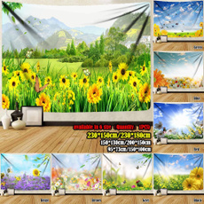 tapestrywall, tapestryforbedroom, Sunflowers, artistictapestry