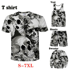 3d sweatshirt men, Fashion, Shirt, skull