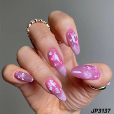 pink, butterfly, lightblueseaalmondshapedfakenail, eye