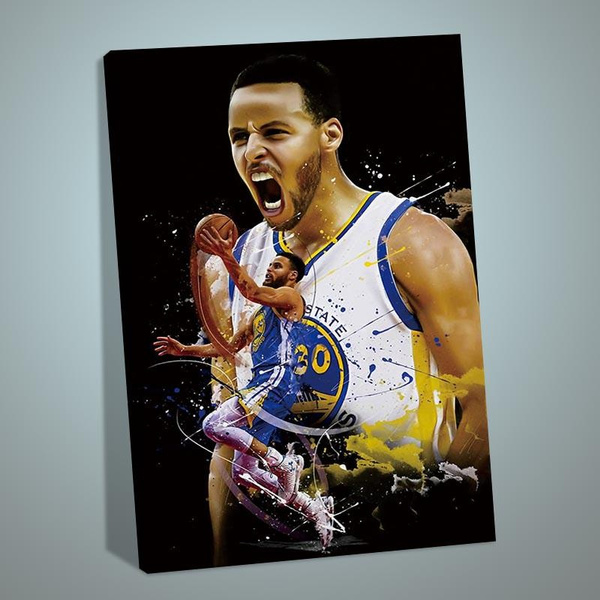 Steph Curry Posters for Walls Golden State Warriors Poster Sports ...