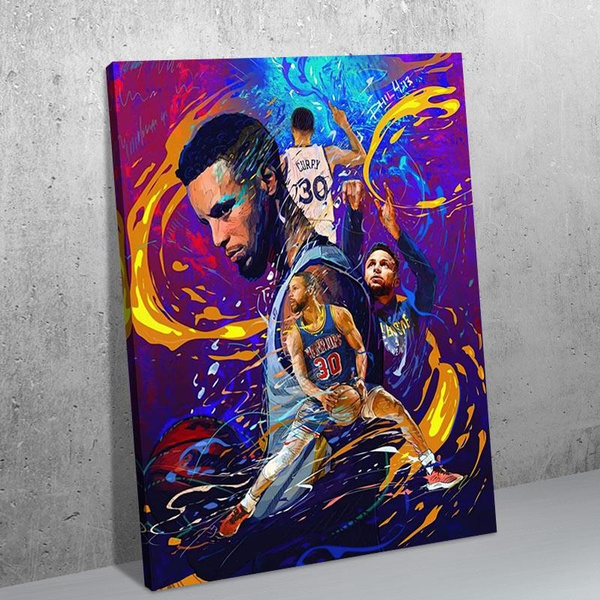 Steph Curry Posters for Walls Golden State Warriors Poster Sports ...