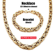 Steel, Jewelry Set, Chain Necklace, Jewelry