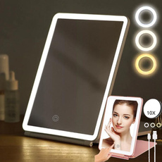 Makeup Mirrors, illuminatedmagnifyingglas, Touch Screen, Rechargeable