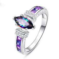 DIAMOND, Women Ring, Colorful, purple