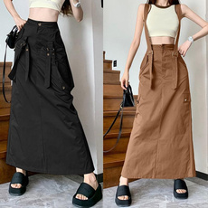 long skirt, Plus Size, Waist, cargoskirt