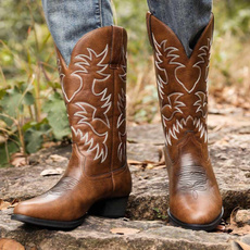 Handmade, midcalfboot, Cowboy, shoes for men