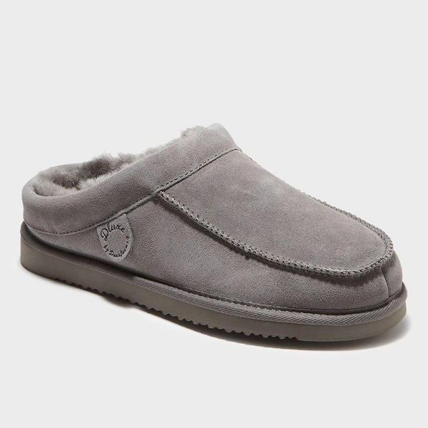 dluxe by dearfoams Men's Lith Slide Slippers - Gray 7 | Wish