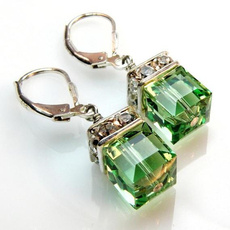 greenearring, DIAMOND, Dangle Earring, Jewelry