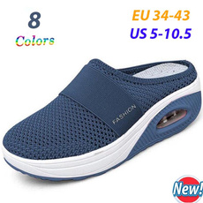 wedge, Slip-On, Womens Shoes, Breathable