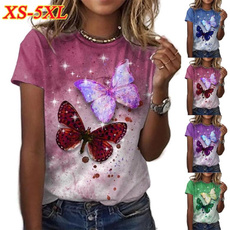 blouse, Summer, Plus Size, butterfly