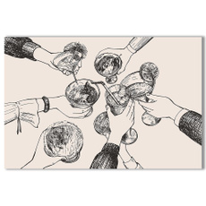champagnewallart, art, Cocktail, cocktailposter