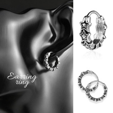Steel, Gifts For Men, earringgirl, flower earrings