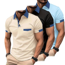 Summer, polo men, Polo Shirts, Sleeve