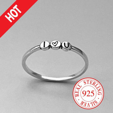 Love, 925 sterling silver, wedding ring, Gifts