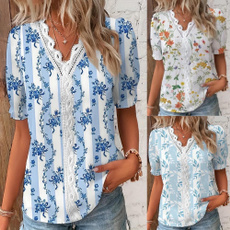 Summer, womens top, Lace, summer t-shirts