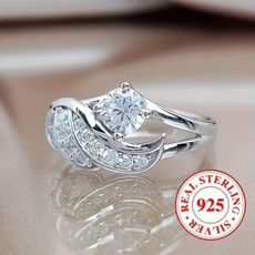 Sterling, Elegant, 925 sterling silver, wedding ring