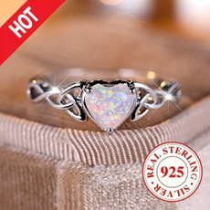Heart, 925 sterling silver, wedding ring, Gifts