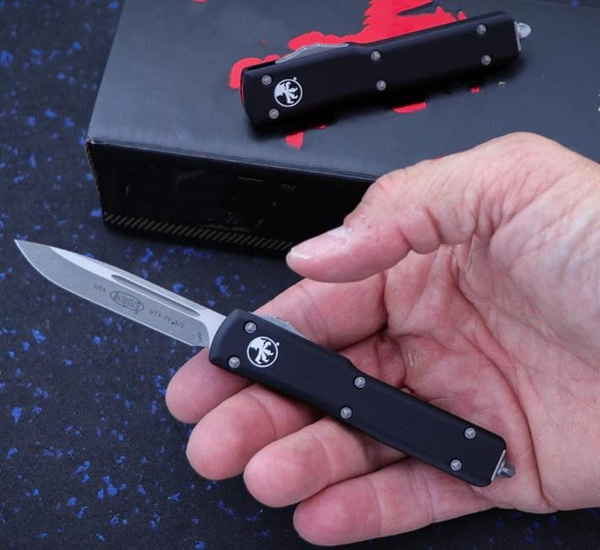 Small Auto Spring Knife 2023 EDC Mini Tactical Spring Knives Micro/tech 147-4 UTX-70 AUTO OTF ...