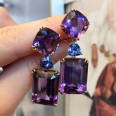 Fashion, Jewelry, Earring, purple
