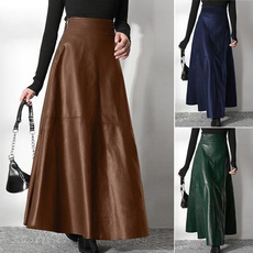 Plus Size, solid, Skirts, Loose