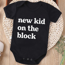 newkidontheblockromper, cute, babyshirt, short sleeves