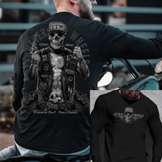Fashion, skull, motorcycleshirt, ridertshirt