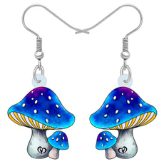 earringsforkid, Funny, Jewelry, Mushroom