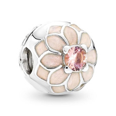 pink, Sterling, Flowers, Jewelry